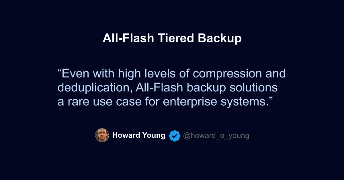 What is All-Flash Tiered Backup?